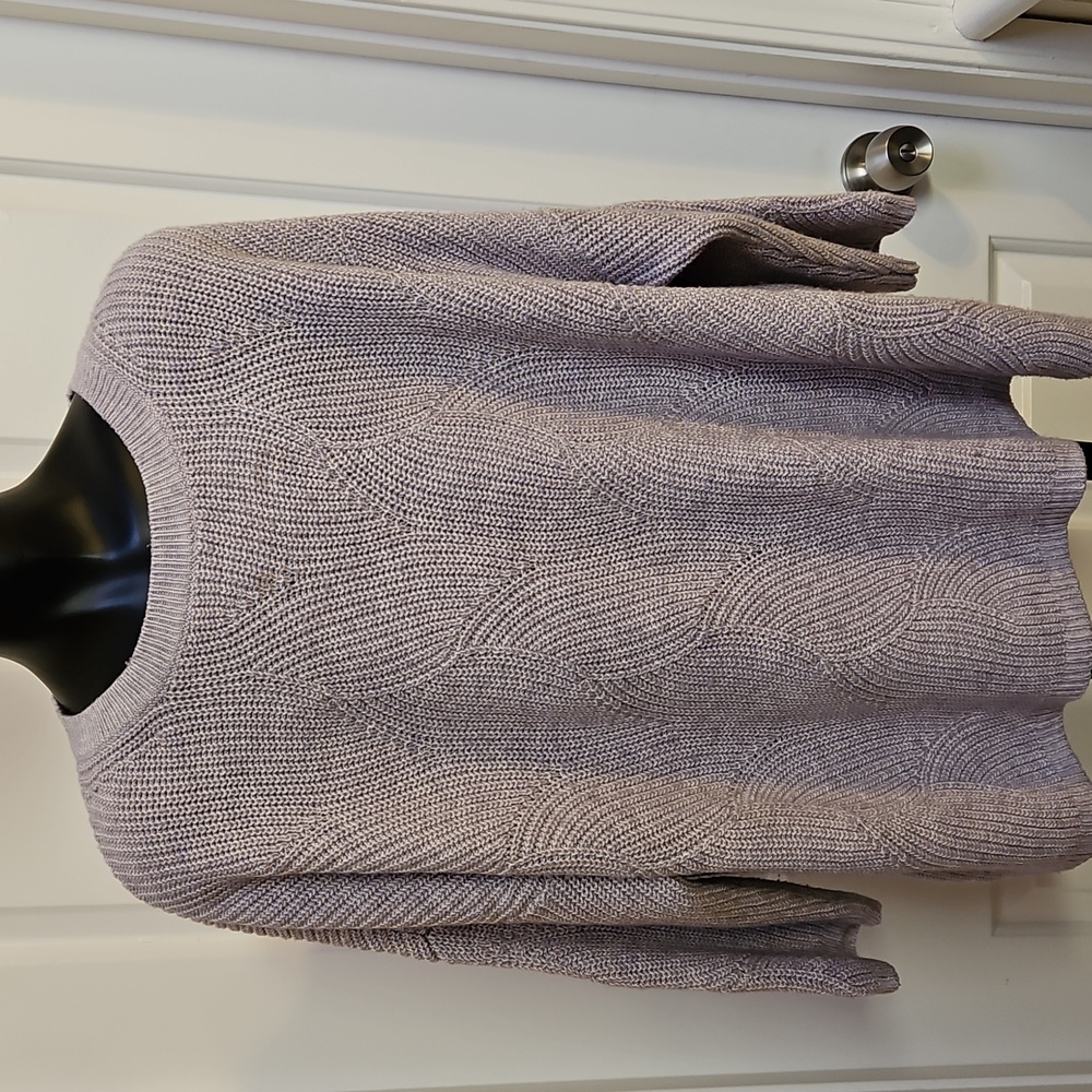 J. JILL Textured light Purple Sweater - LP